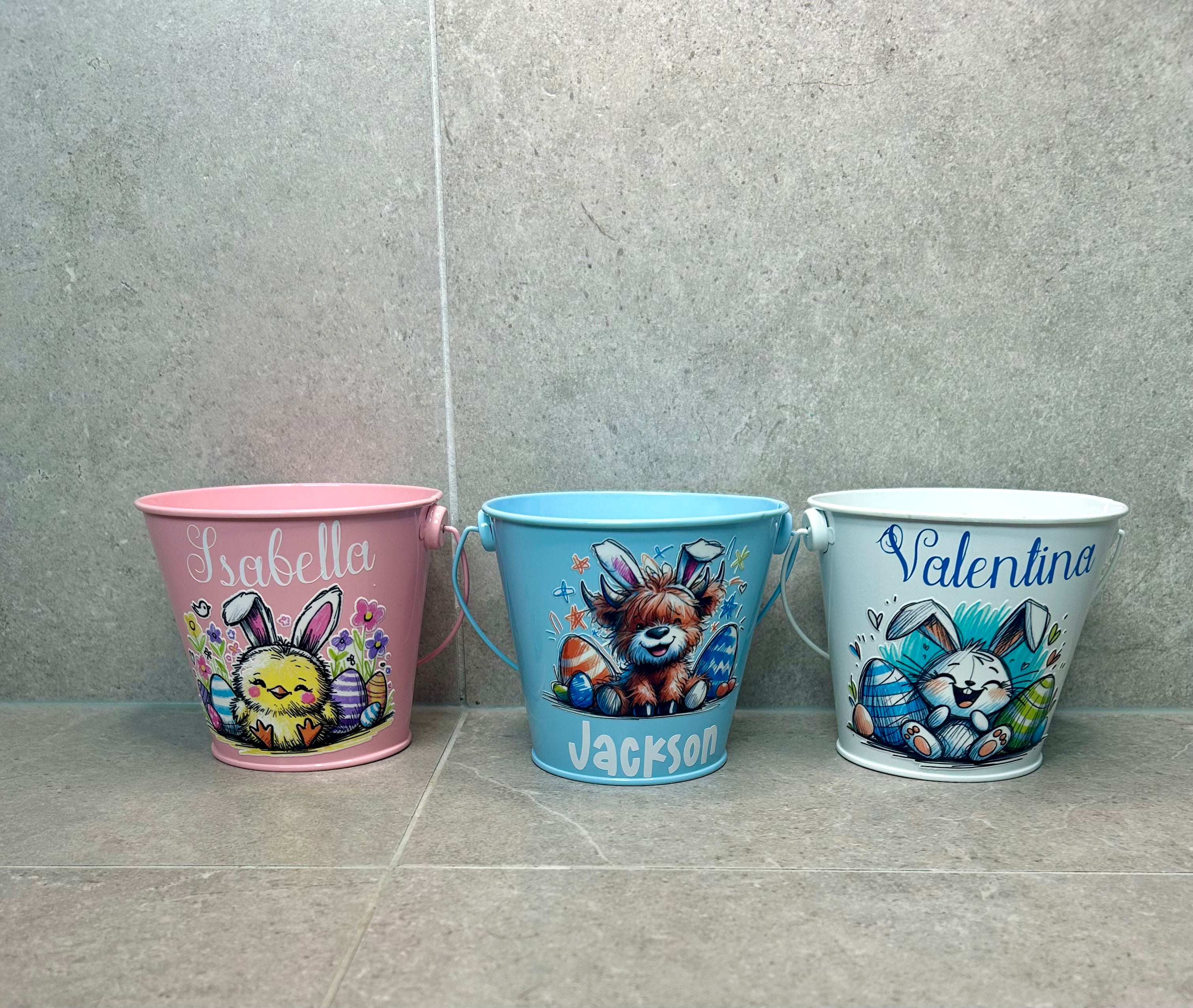 Personalised Easter buckets!